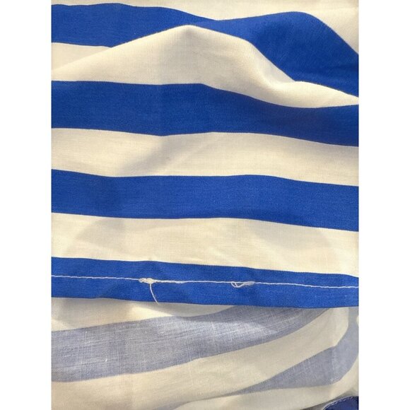 Lark + Grey Maxi Dress Blue and White Striped Tie Straps Size L Pre-owned Good - Picture 8 of 8